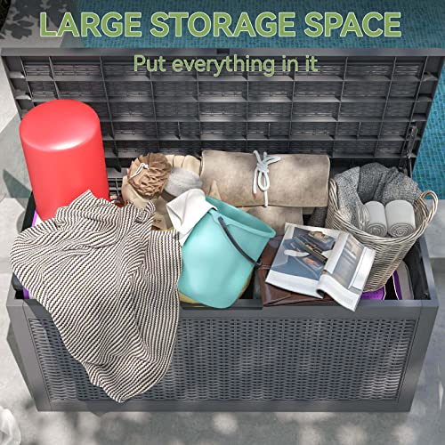 100 Gallon Waterproof Resin Outdoor Storage Box D664866