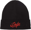 Black Embroidered Beanie K9382