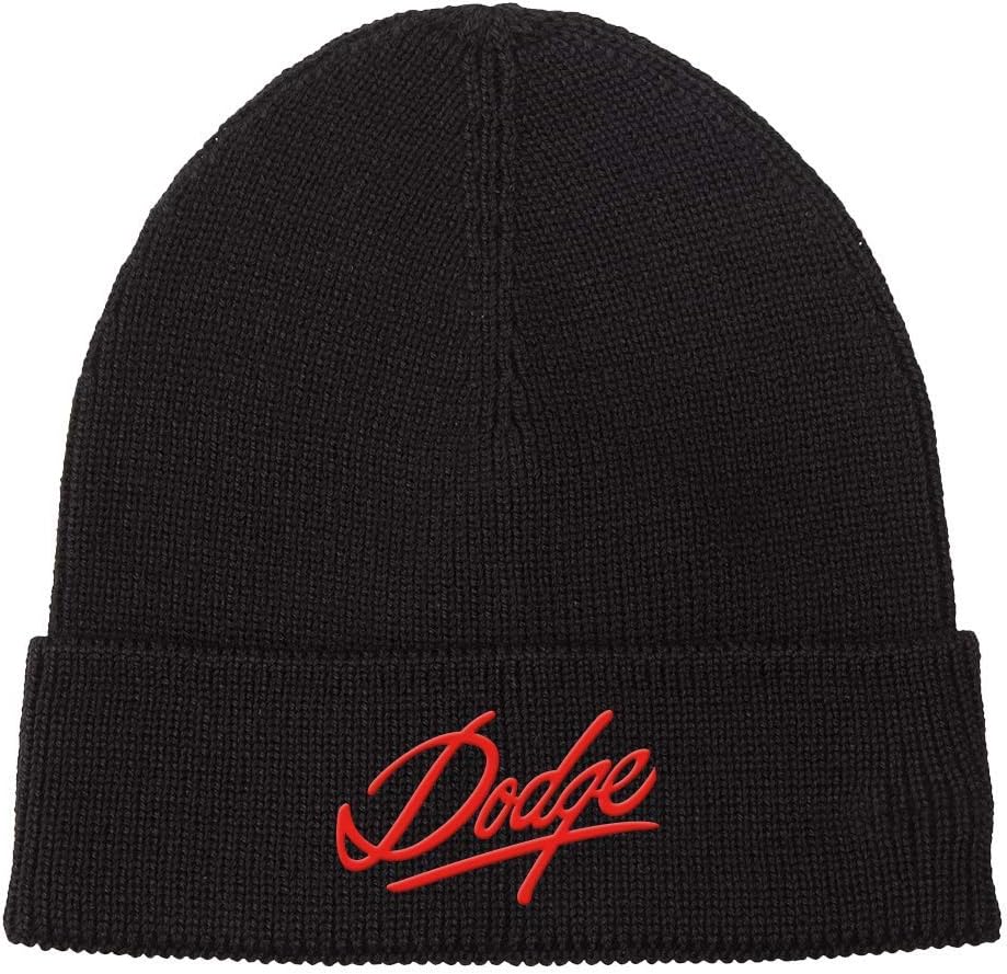 Black Embroidered Beanie K9382
