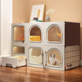 Large 2/3 Tier Cat Cage with Cat Litter Box W396969