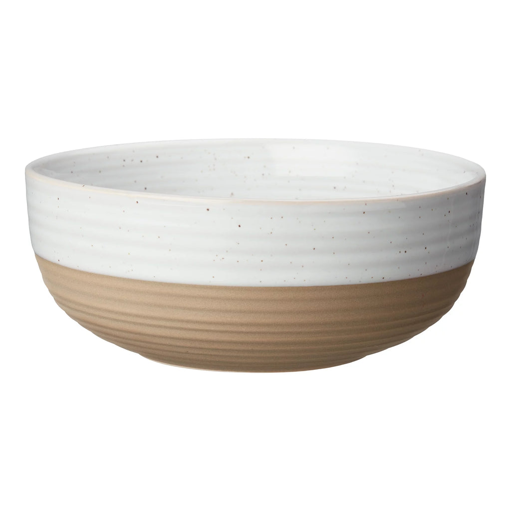 White Round Stoneware 16-Piece Dinnerware Set L36237