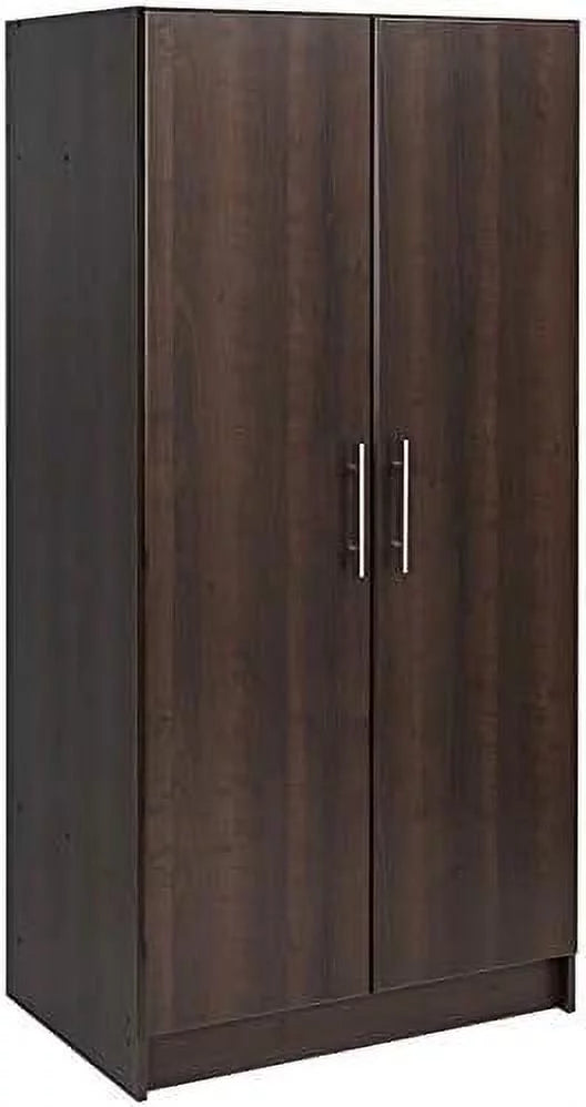 32" Wardrobe Armoire In Espresso H37258