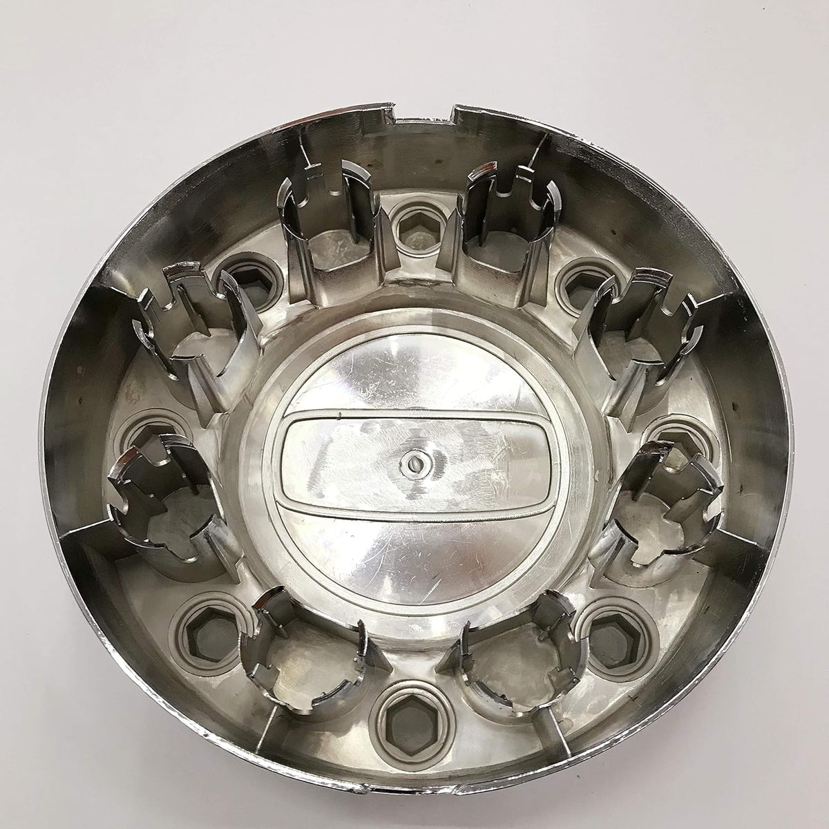 Chrome Wheel Hub Center Caps Set Dually 2 Front and 2 Rear V1909