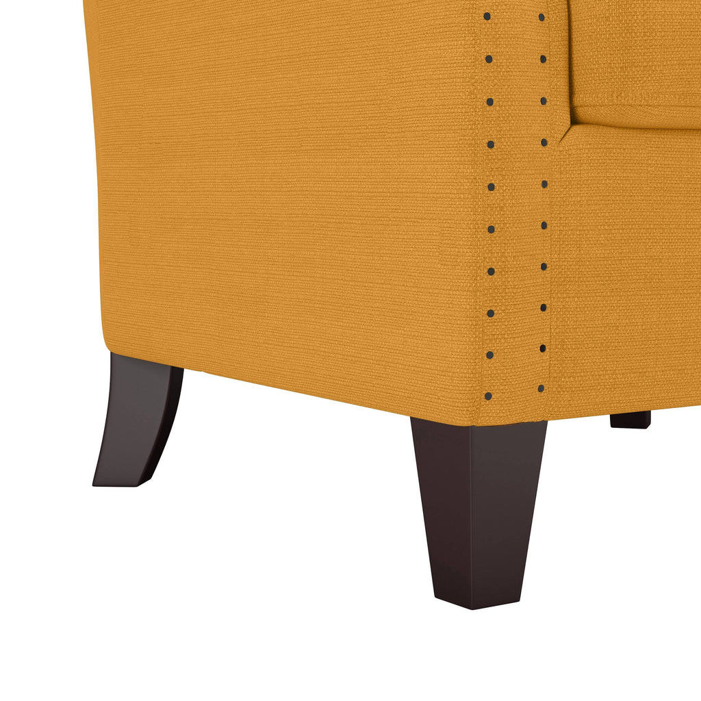 Soft Red Linen Armchair S560833