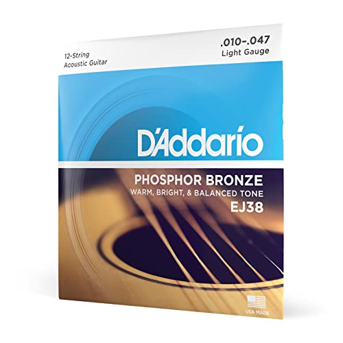 Phosphor Bronze Acoustic Guitar Strings 12-53 Light 3-Pack G5468