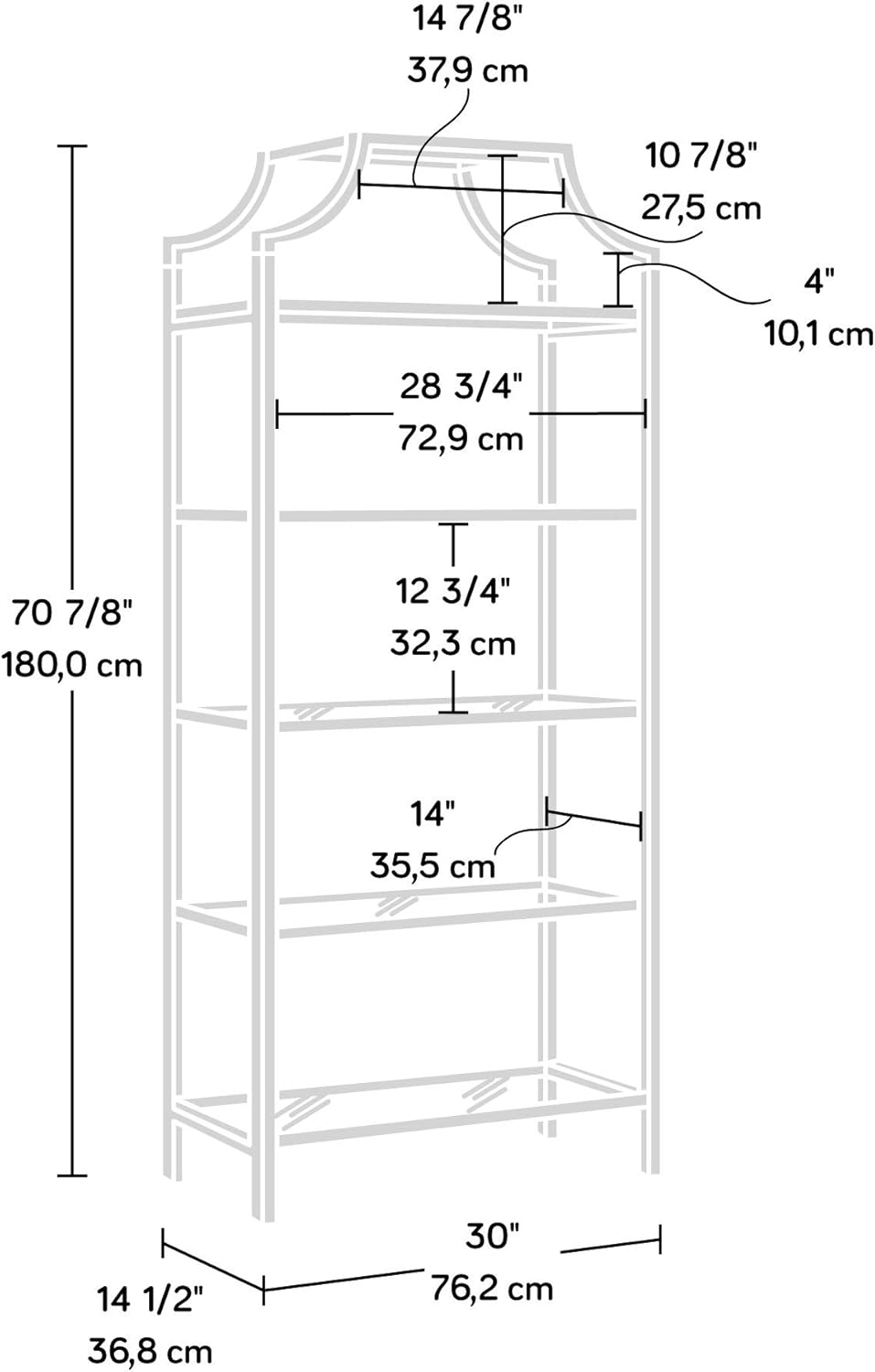 Black Bookcase N65669