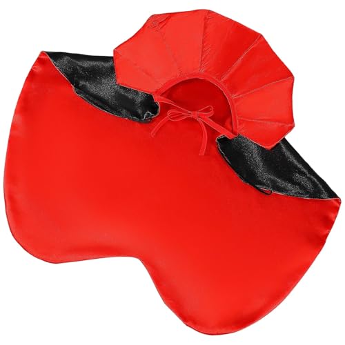 Adjustable Red Black Pet Vampire Cape 5 Pcs D58775