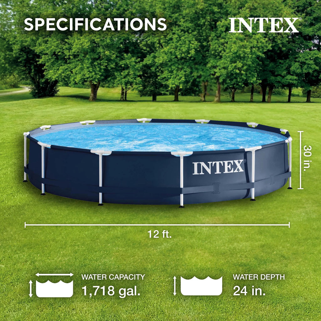 Metal Frame Above Ground Swimming Pool with Pump Z228761