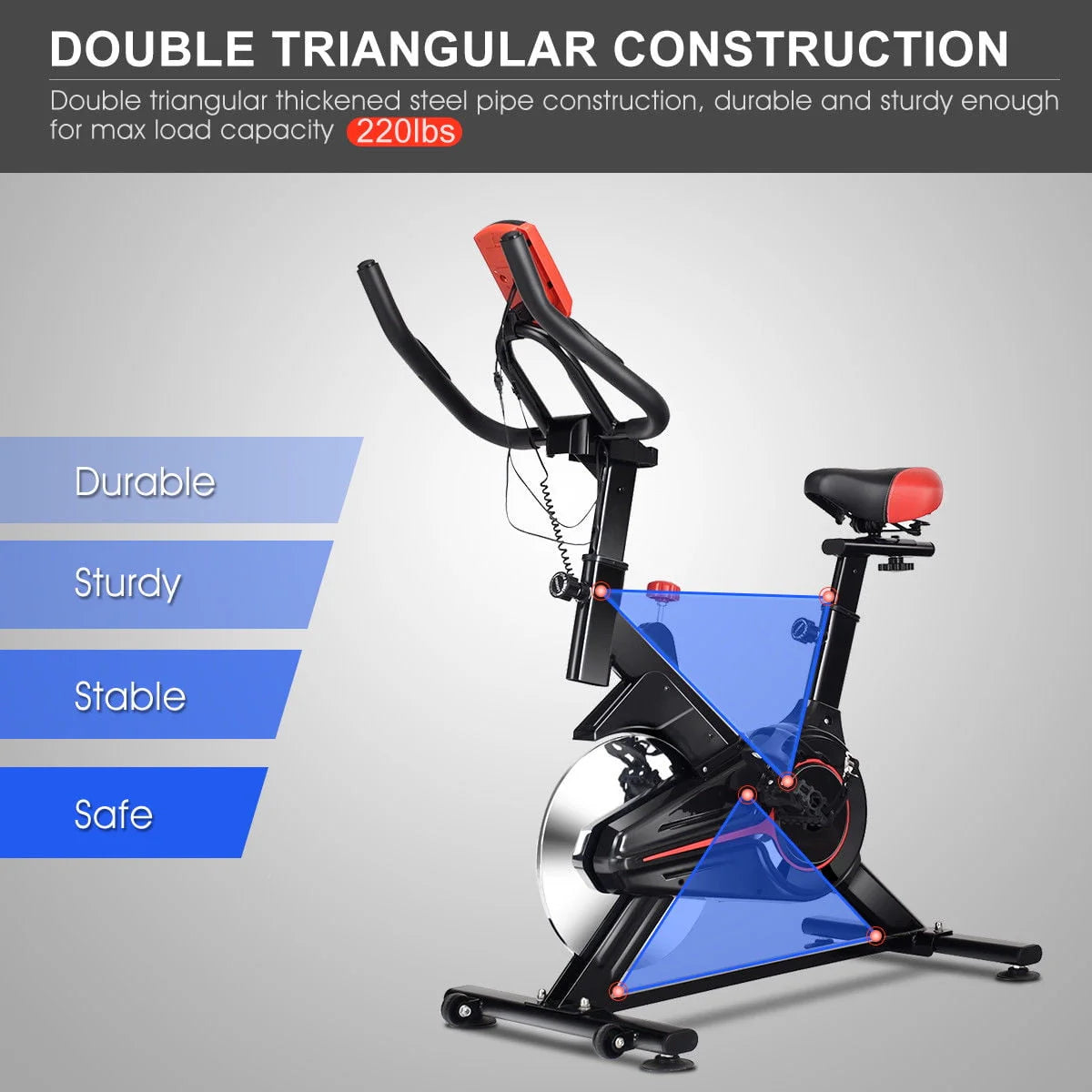 Indoor Cycling Bike with LCD Display E5209