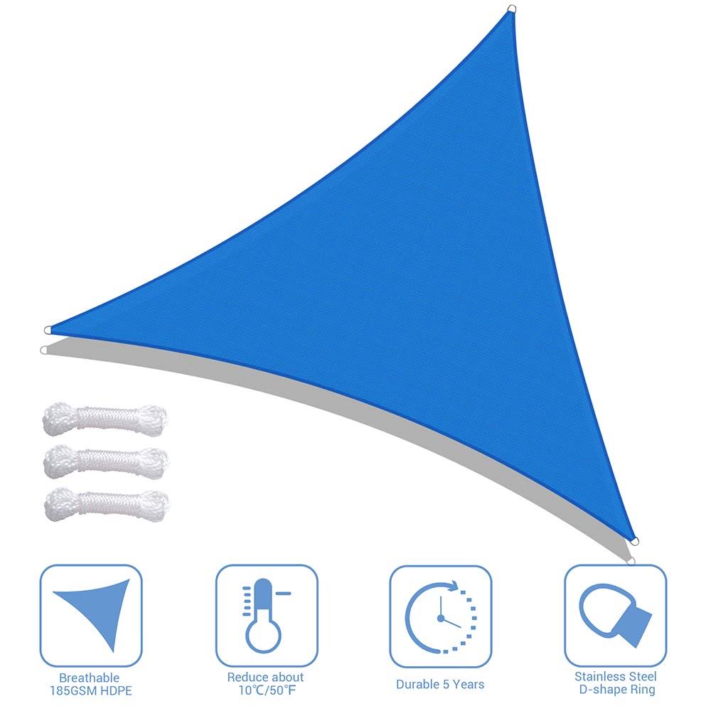 Blue Triangle Sun Sail Shade Canopy P3699