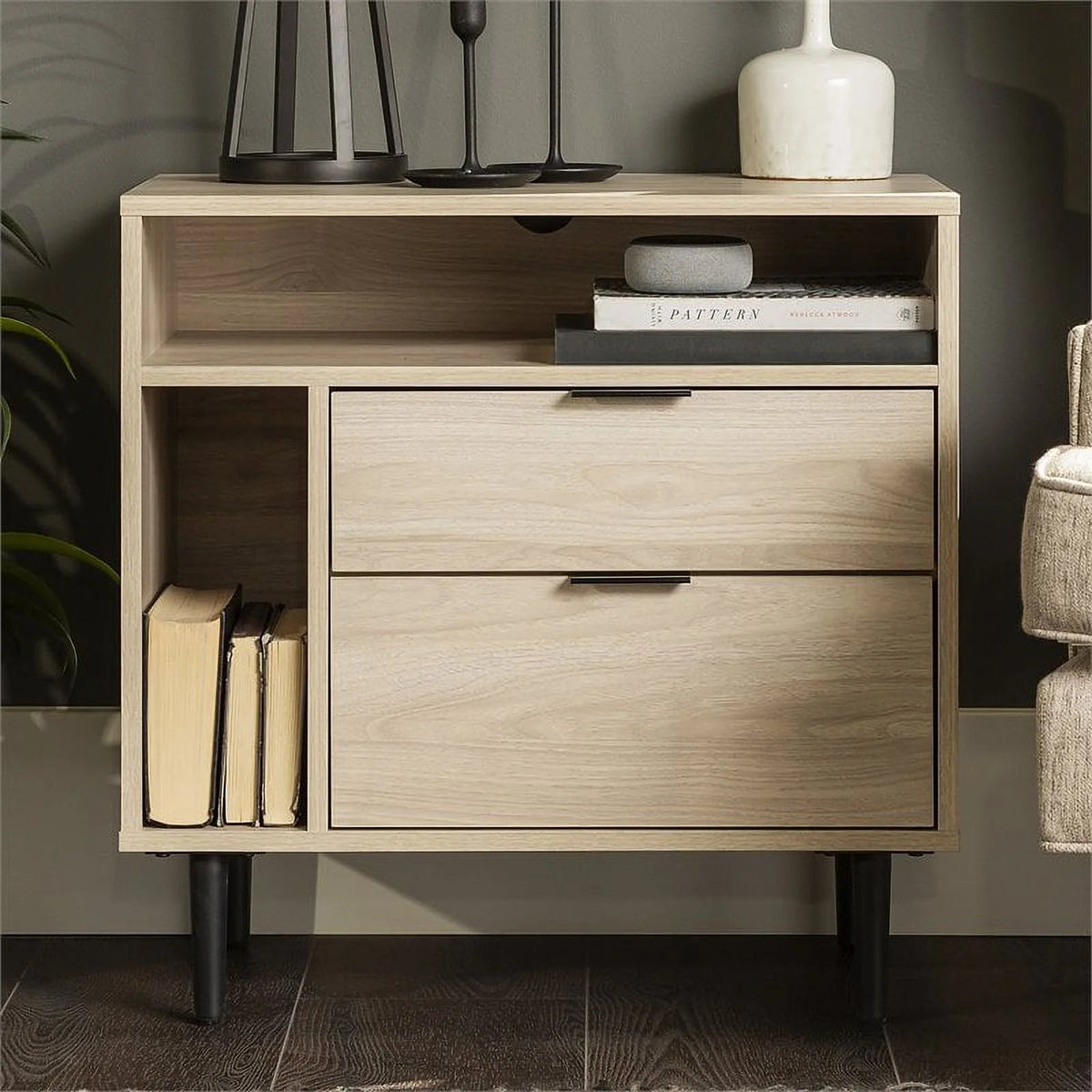 25" Birch Finish Nightstand J925148