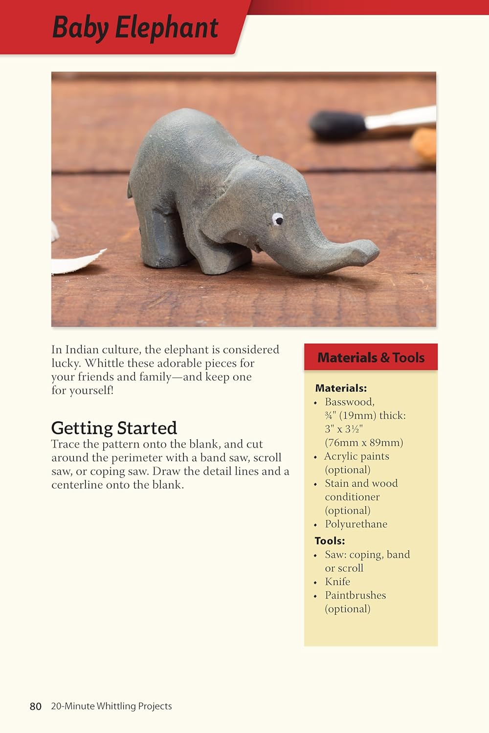 Whittling Projects: Step-by-Step Instructions & Photos to Carve Wood Figures F308995