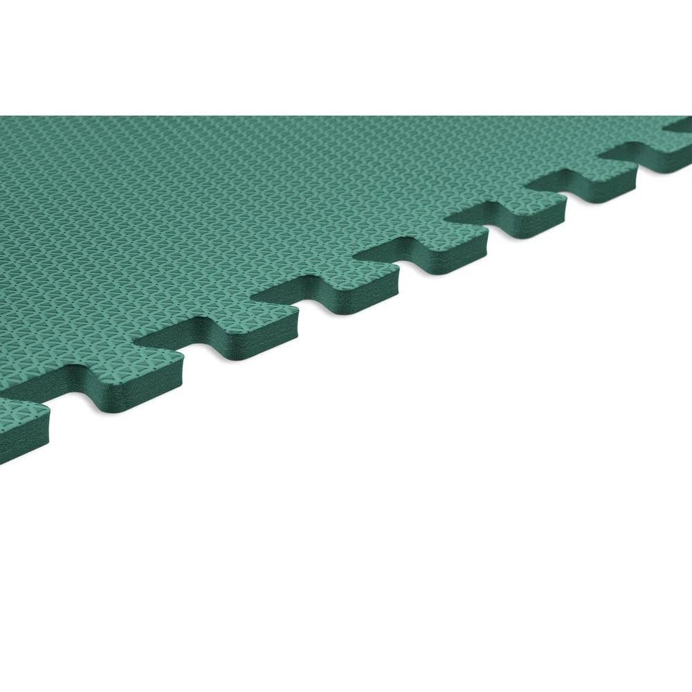 Dark Green 24 in. x 24 in. Eva Foam Interlocking Tile (24-Tile) J8087