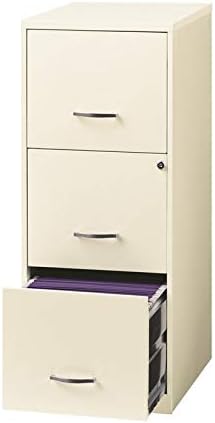 18 3 Drawer Vertical File Cabinet in Pearl White Q99868