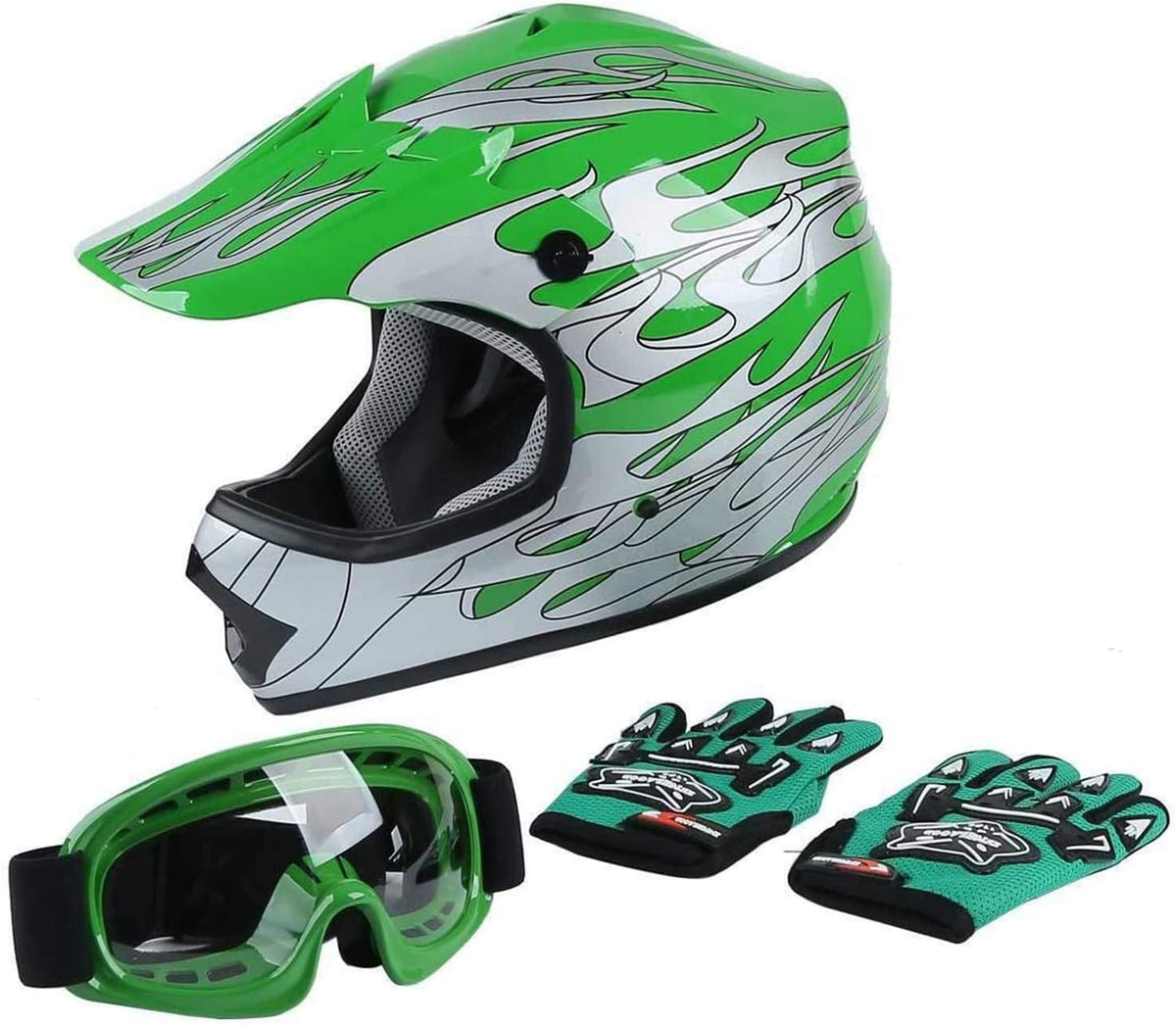 DOT Youth Offroad Dirt Bike Helmet U57295