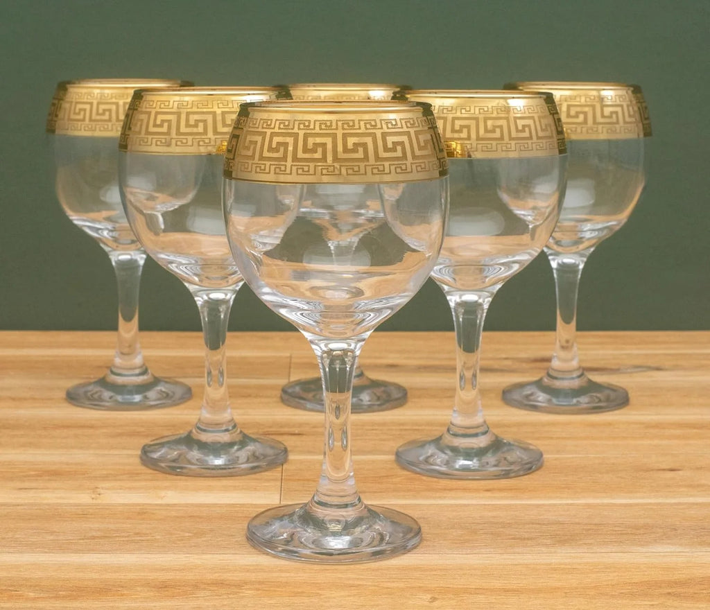 Wine Goblet Glasses 6 Pieces P657