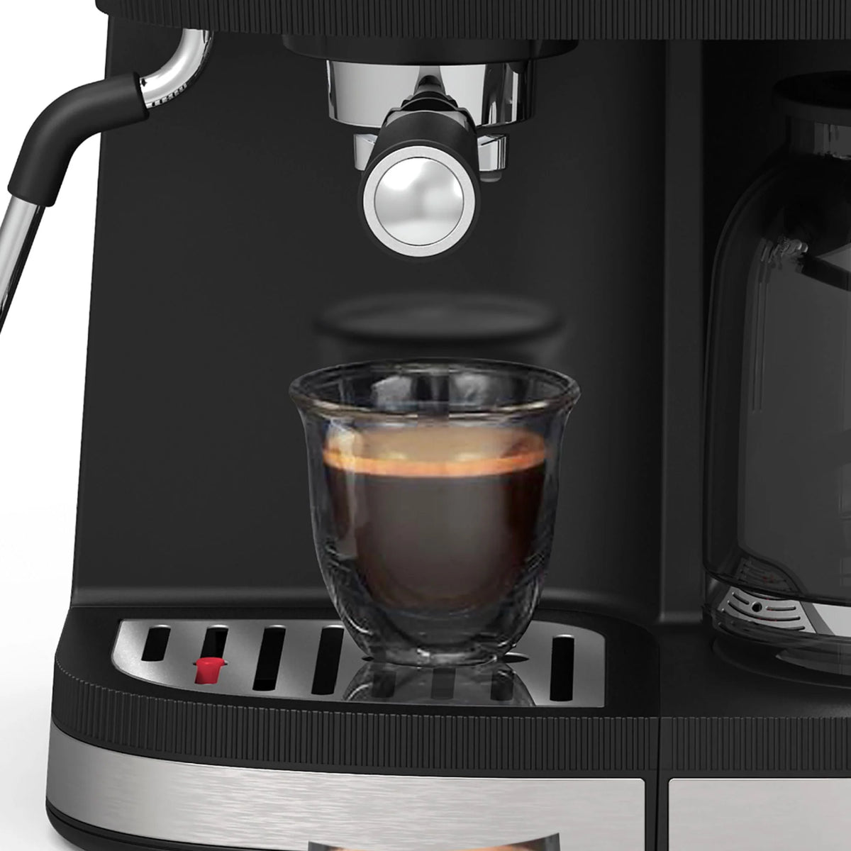 Combo Espresso and Drip Coffee Maker - Stainless Steel V3669