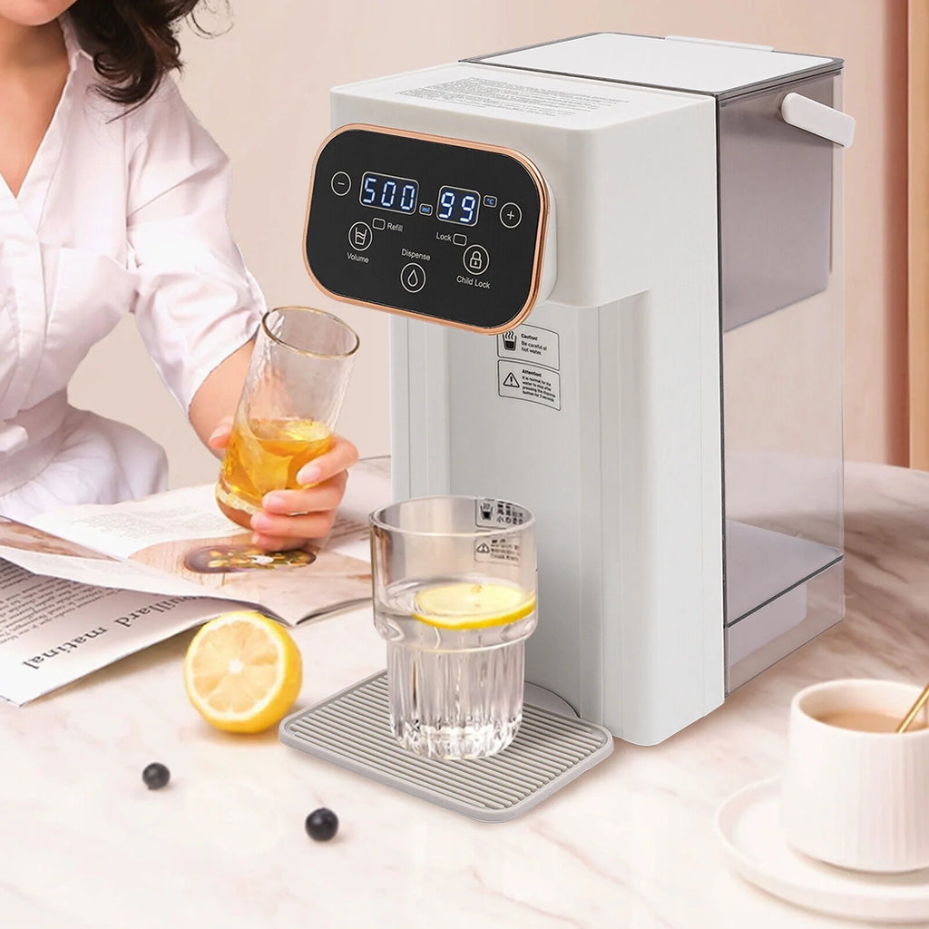 1500W Electric Kettle Hot Water Dispenser with Filter LCD Panel Y49956