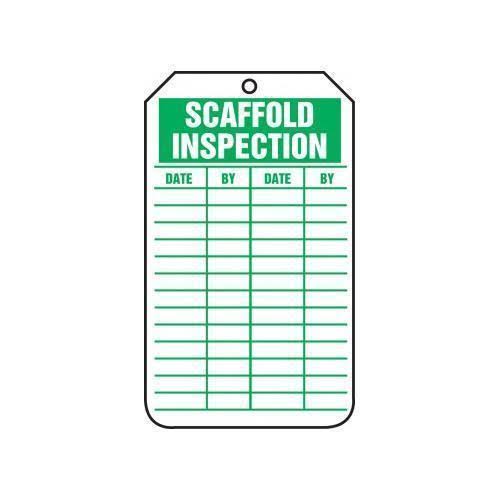 Scaffold Inspection Safety Tag Y29066