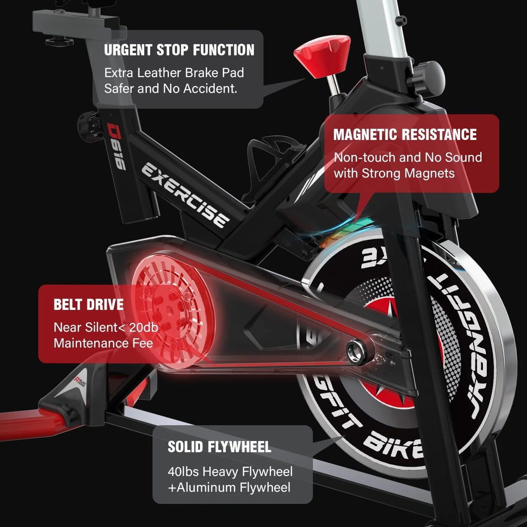 Magnetic Exercise Bike 40lbs Flywheel 350lbs P357