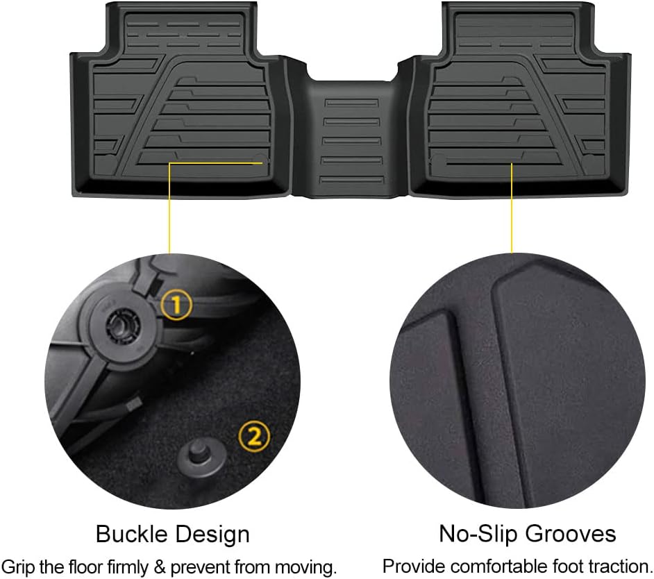 Black Rubber Floor Liner for Toyota Camry B436