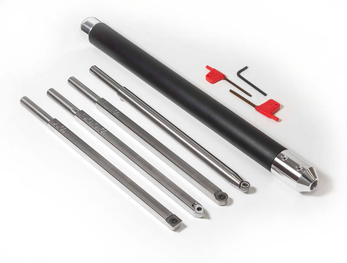 6 Pc Carbide Wood Lathe Tools with 4 Handles B61332