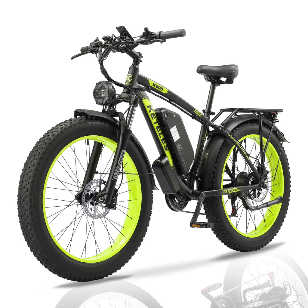 26" Fat Tire Electric Bicycle with 48V 17.5AH Removable Battery U61793
