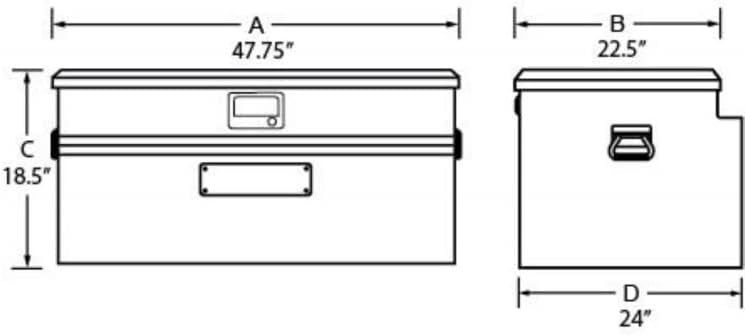 Flush Mount Box Universal Aluminum T721
