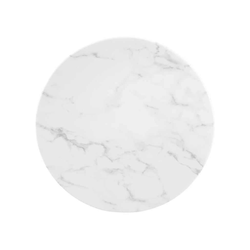20" Round Artificial Marble Side Table X398
