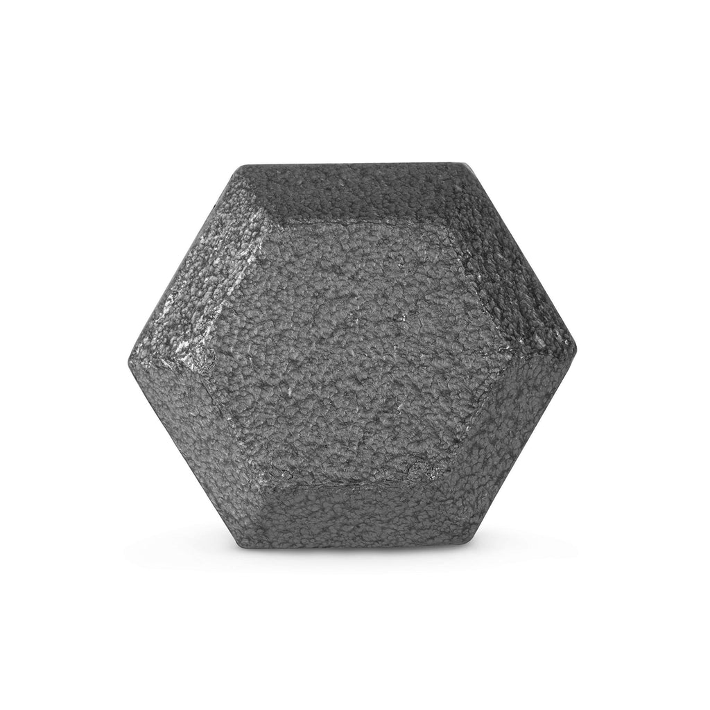 Grey Solid Hex Dumbbell 65 lbs U694
