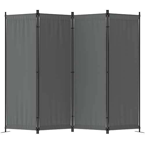 Black 4 Panel Folding Room Divider T920