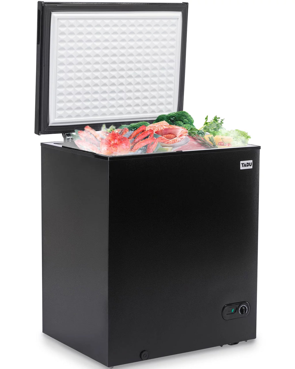 10.0 Cu Ft Black Chest Freezer with Removable Basket J4567