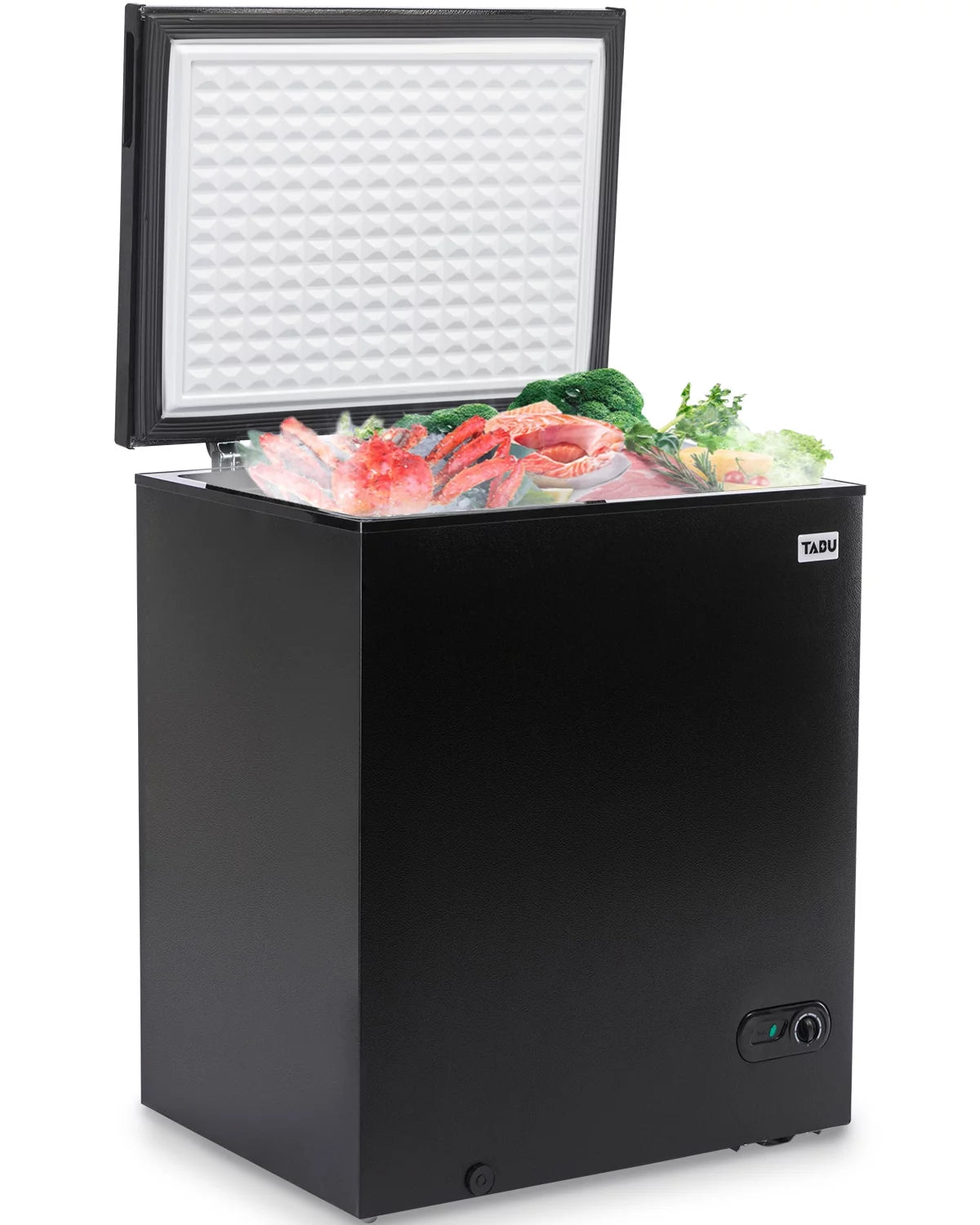 10.0 Cu Ft Black Chest Freezer with Removable Basket J4567