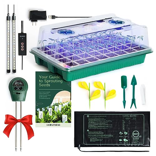 40-Cell Seed Starter Tray with Grow Lights and Heat Mat R931