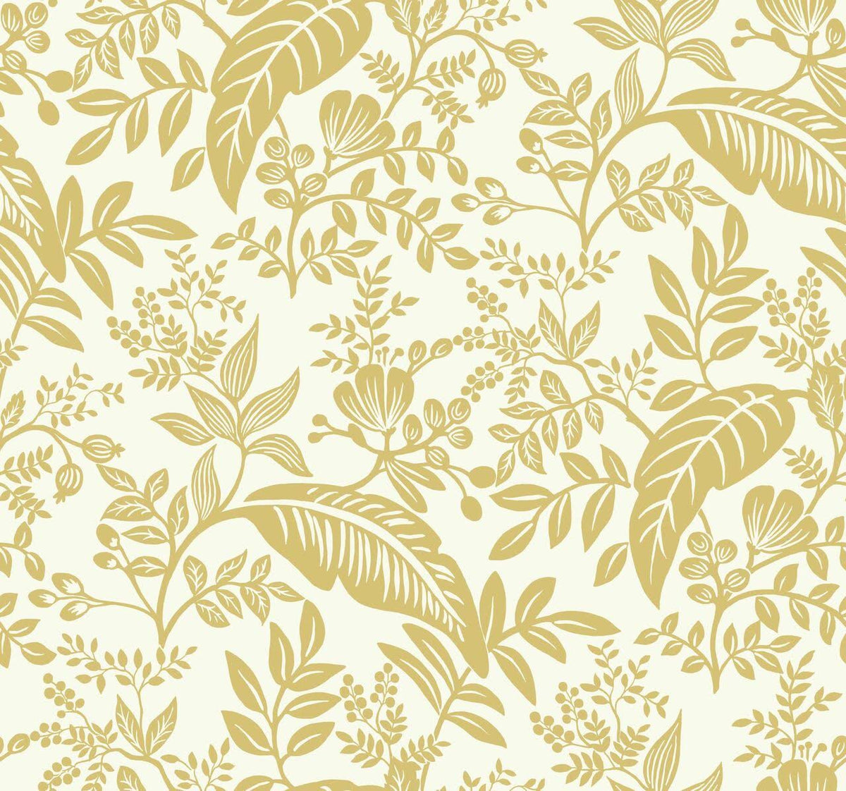 Gold White Wallpaper H772