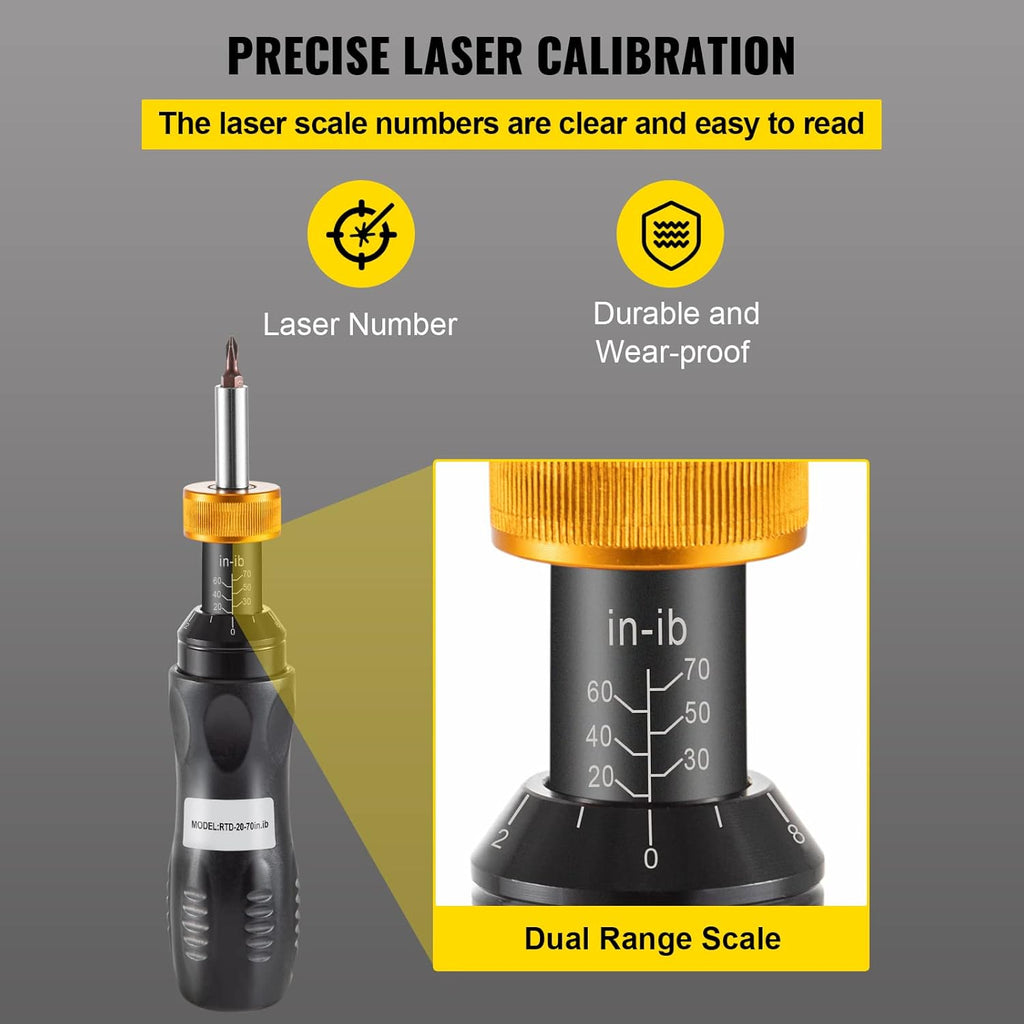 1/4 Drive Adjustable Torque Screwdriver with Bits & Case B7680