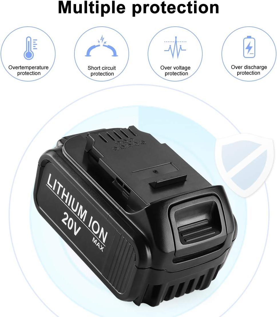 2 Pack 20V MAX Lithium Battery and Charger F907