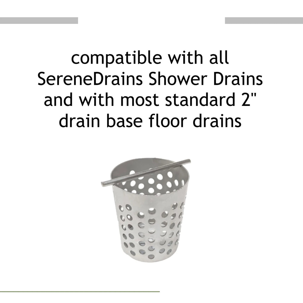 Brushed 304 Stainless Steel Hair Trap Strainer for Shower Floor Drain F575165
