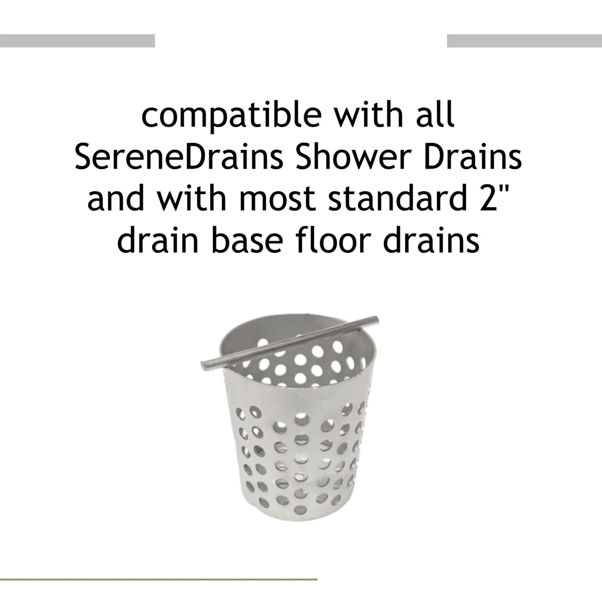 Brushed 304 Stainless Steel Hair Trap Strainer for Shower Floor Drain F575165