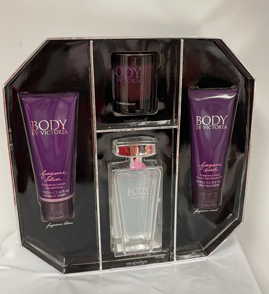 Eau De Parfum Gift Set Fragrance Lotion Body Wash Candle V738