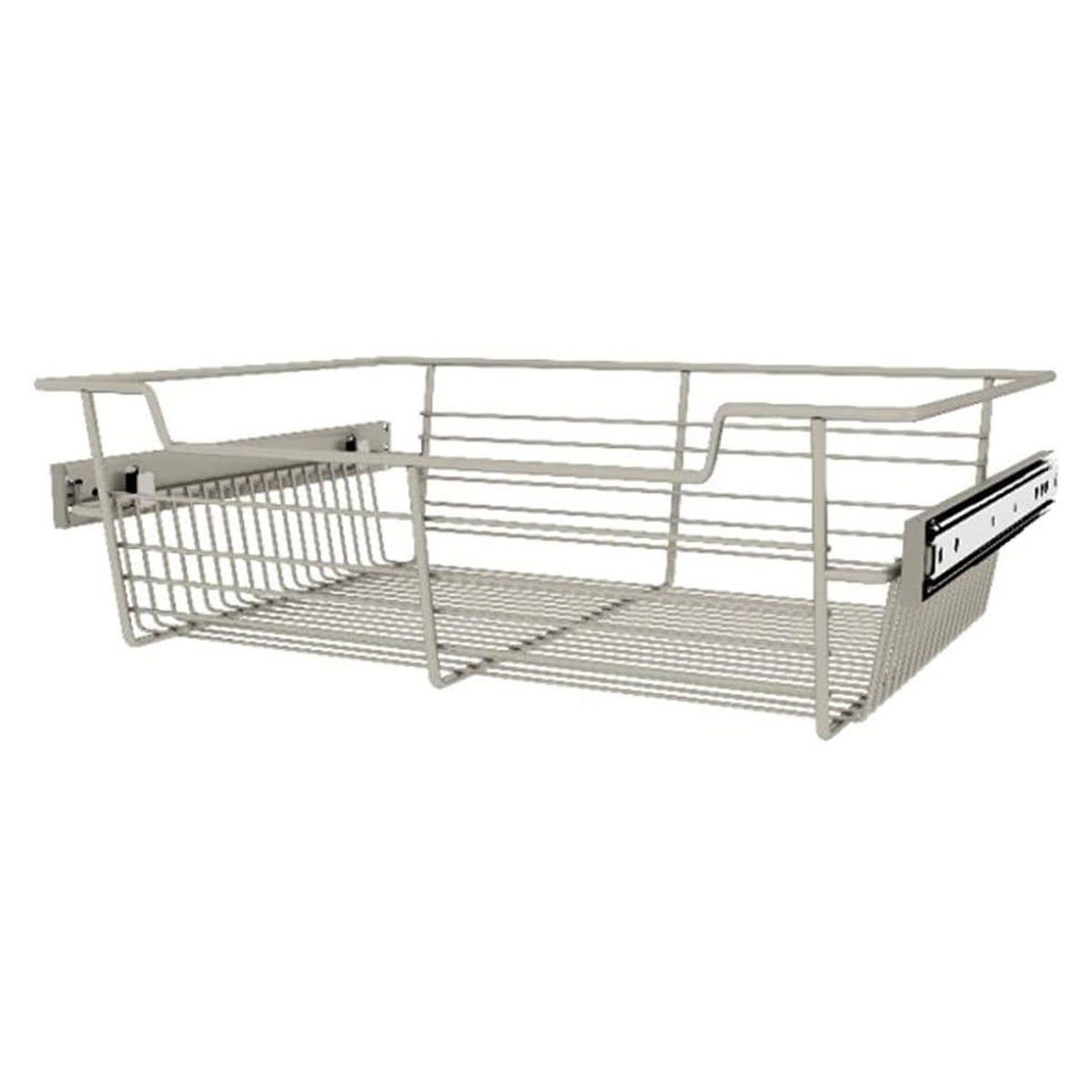 18x22 Satin Nickel Closet Basket 3 Pack V63278