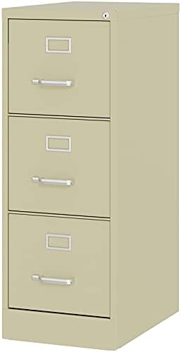 Black 3 Drawer Metal File Cabinet P991