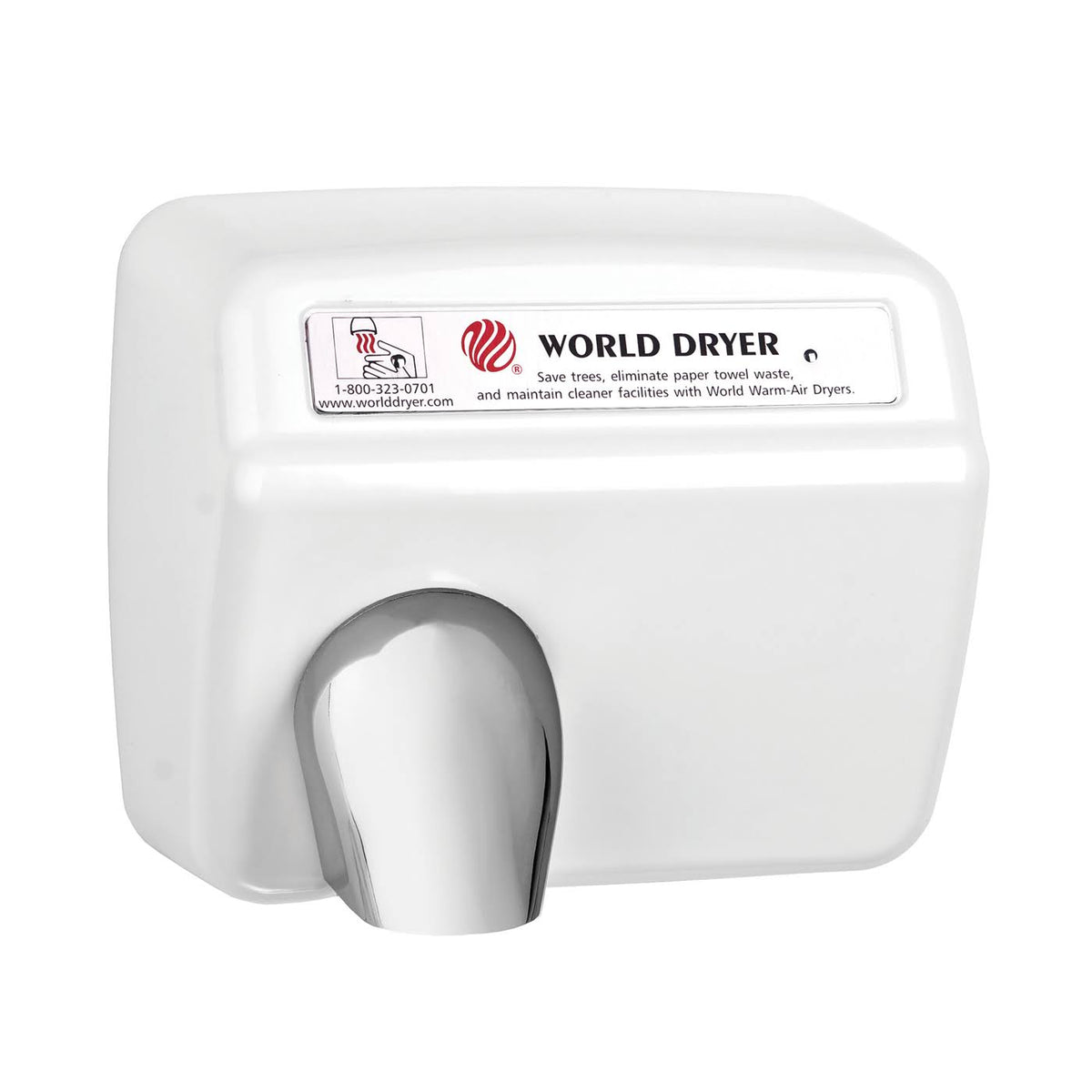 White Cast Iron Automatic Hand Dryer B5297