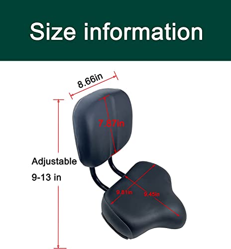 Oversized Comfort Bicycle Saddle Replacement with Memory Foam PU Cushion H5349