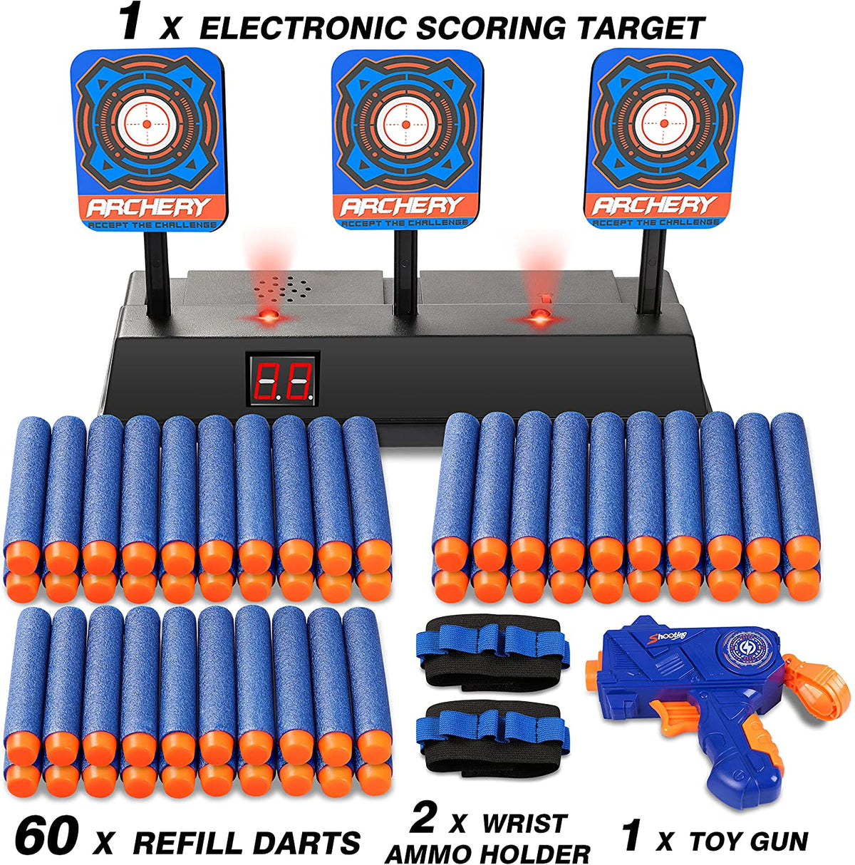 Electric Scoring Dart Toy Gun U98715