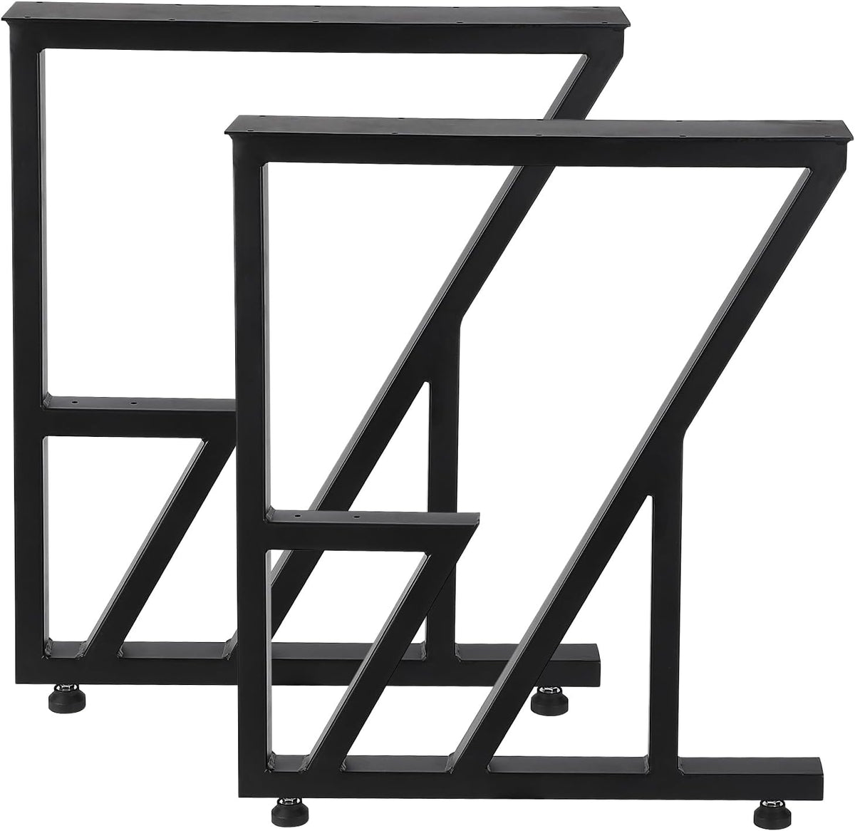 Black Heavy Duty Metal Table Legs 28"x124" (2PCS) S84576