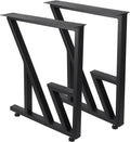 Black Heavy Duty Metal Table Legs 28"x124" (2PCS) S84576