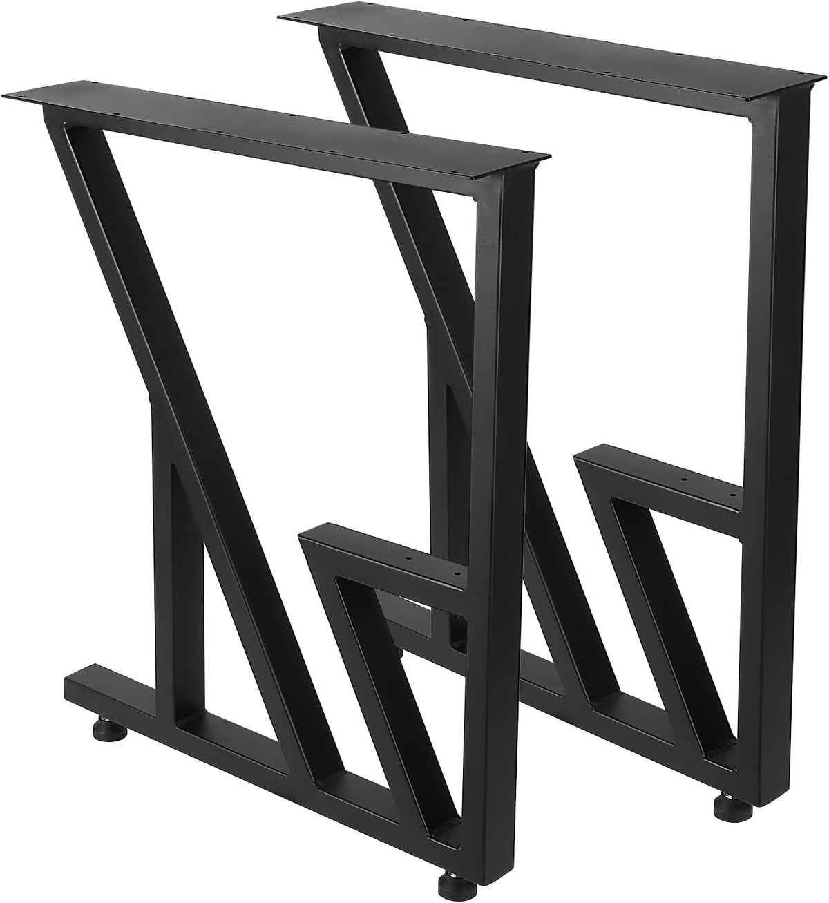 Black Heavy Duty Metal Table Legs 28"x124" (2PCS) S84576