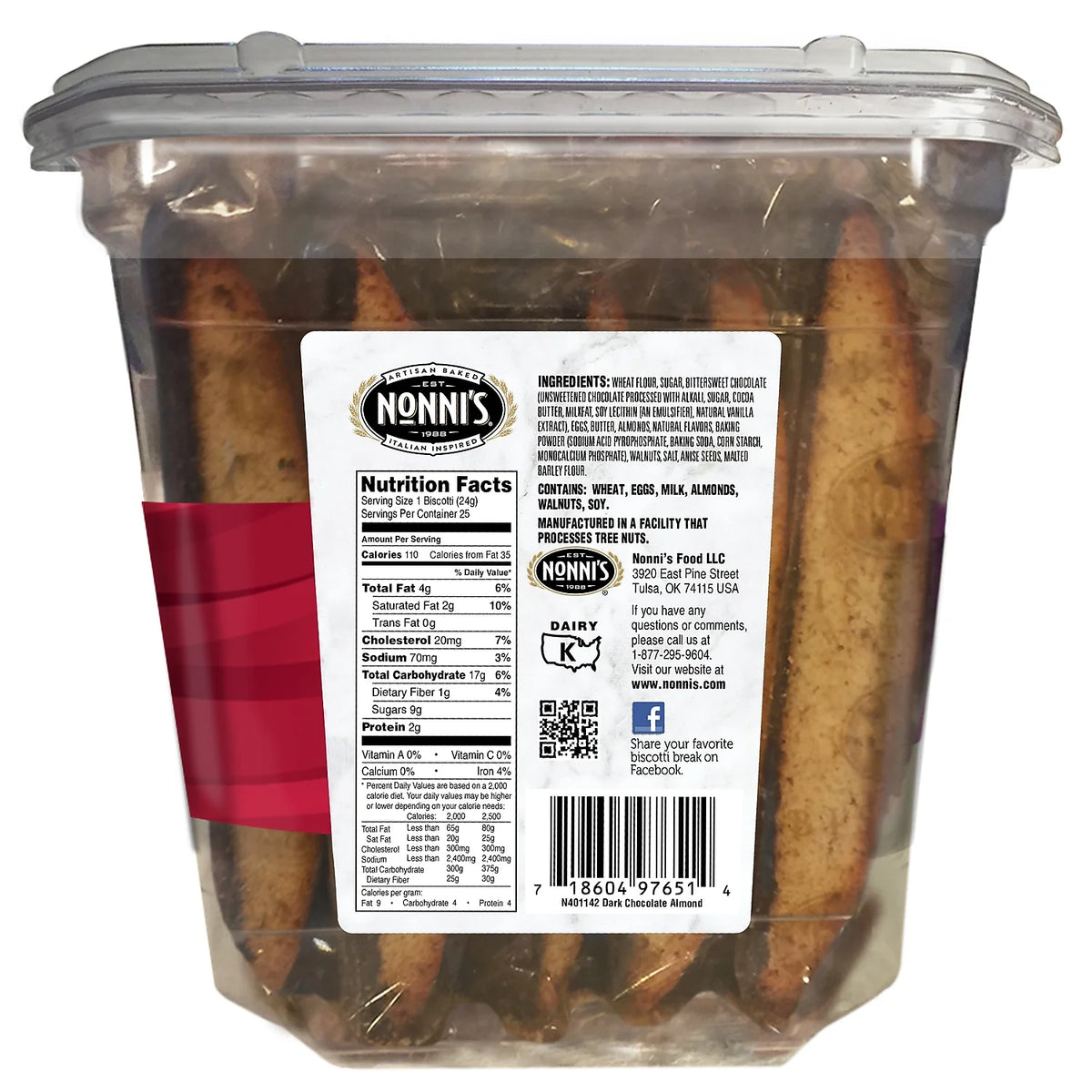 Dark Chocolate Almond Biscotti P30528