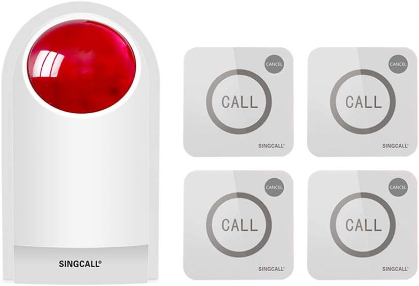 Waterproof Outdoor Emergency Strobe Siren Alarm Kit with 2 Call Buttons A2201